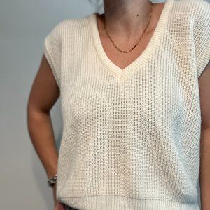 Vintage V-neck Sweater Vest